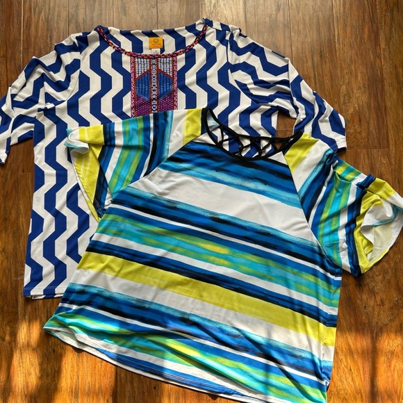 Ruby Rd. Tops - Bundle of Two Women’s Size XXL/22 Blouses Multicolored Breathable Summer